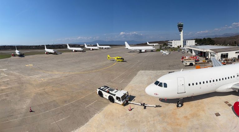 Rijeka Airport in Coratia