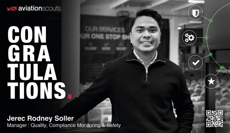 Jerec Rodney Soller Appointed Manager | Quality, Compliance Monitoring & Safety at aviationscouts – part of the Aerotec Group