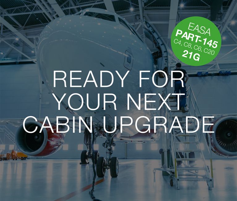 Aircraft seat modification, cabin interior retrofit, EASA 21J engineering, LOPA update, IFE retrofit, aircraft surplus seats, minor modification STC, cabin reconfiguration, aircraft interiors supplier, cabin upgrade solutions, aviation engineering support